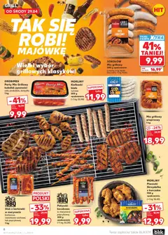 Pogląd oferty "Kaufland gazetka" - ważna od 29.04.2026 | Strona: 8 | Produkty: Karta, Grill, Kiełbaski