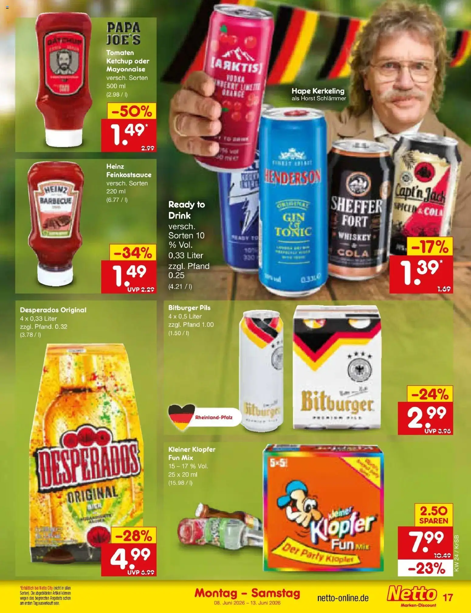 Netto Marken-Discount Prospekt Jüchen – gültig ab 08.06.2026 | Seite: 27 | Produkte: Bitburger, Pils, Mayonnaise, Ketchup