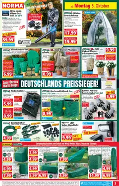 Norma Prospekt ab 05.10.2026 gültig | Seite: 3 | Produkte: Gewicht, Öl, Handschuhe, Ladegerät
