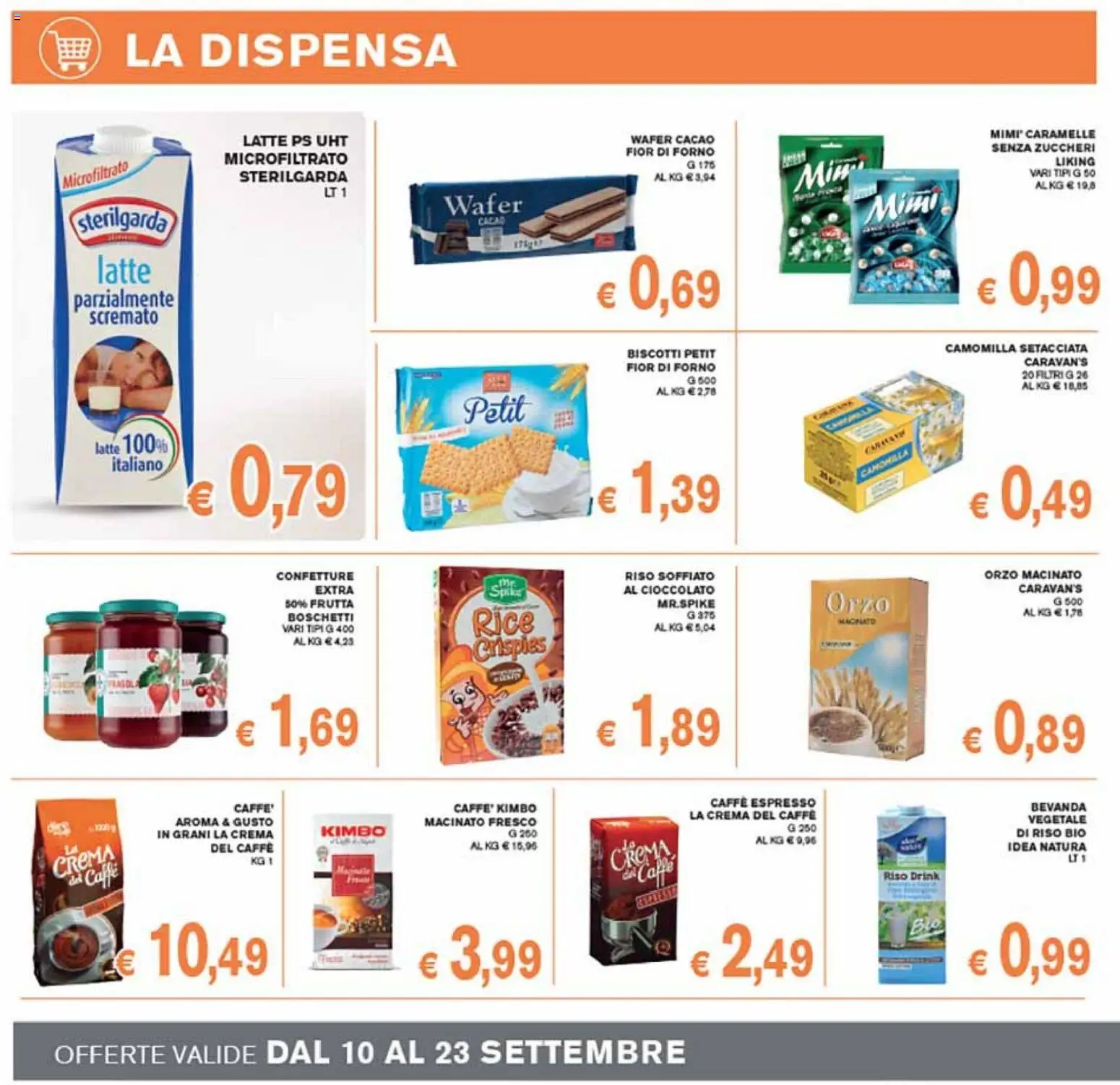 Volantino Coal del 10/09/2026 | Pagina: 8 | Prodotti: Crema, Caffè, Cioccolato, Latte