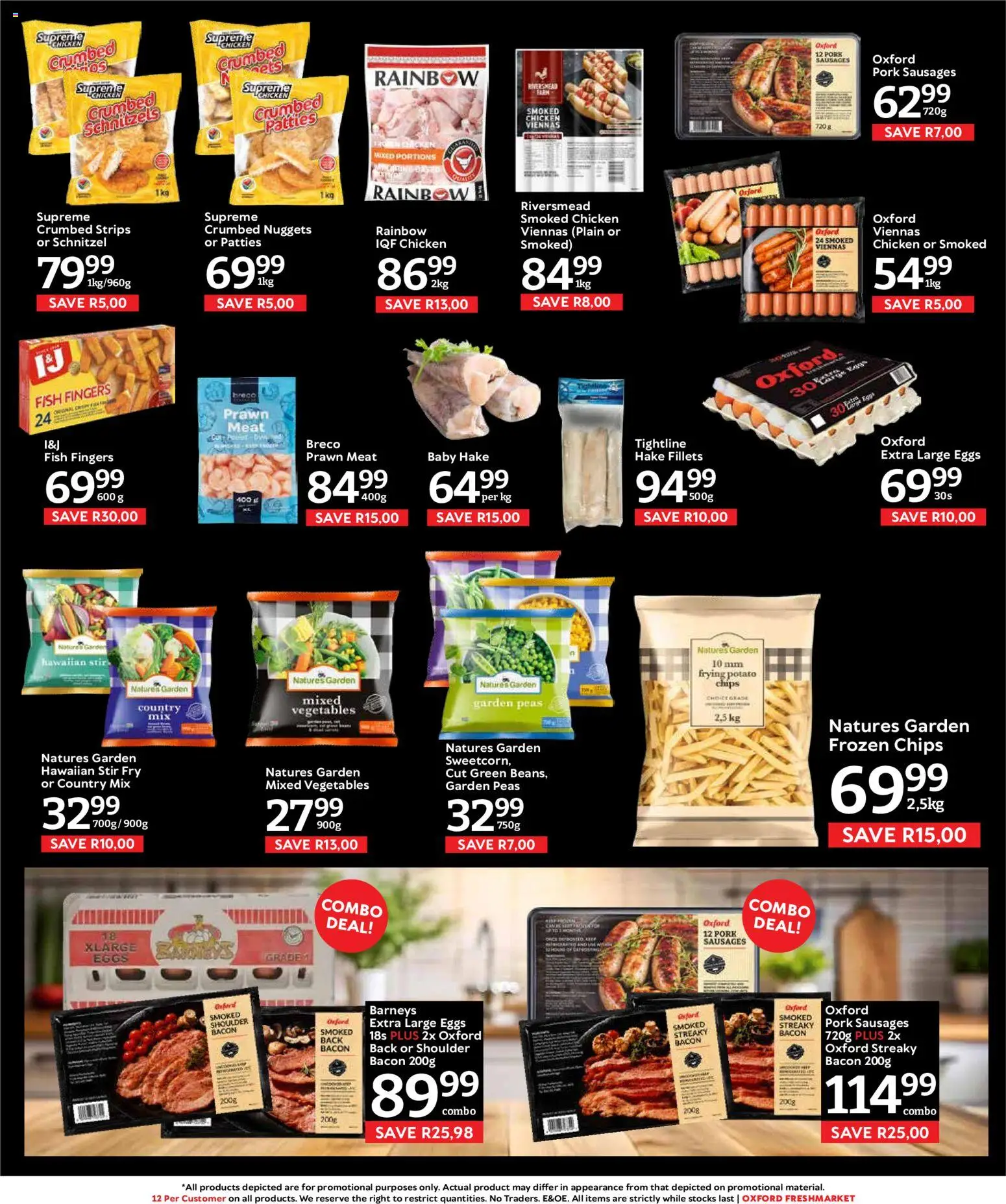 New Oxford Freshmarket catalogue – valid from 22/07/2026 | Page: 13 | Products: Eggs, Pork, Chips, Vegetables