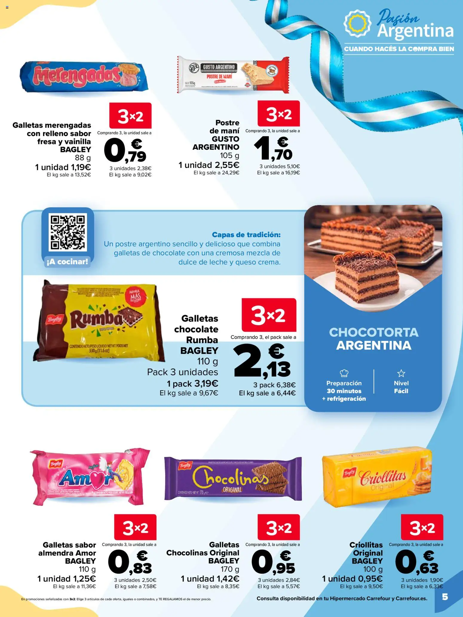 Carrefour Pasión Argentina │ válido desde el 06/10/2026 | Página: 5 | Productos: Dulce, Postre, Galletas de chocolate, Peso