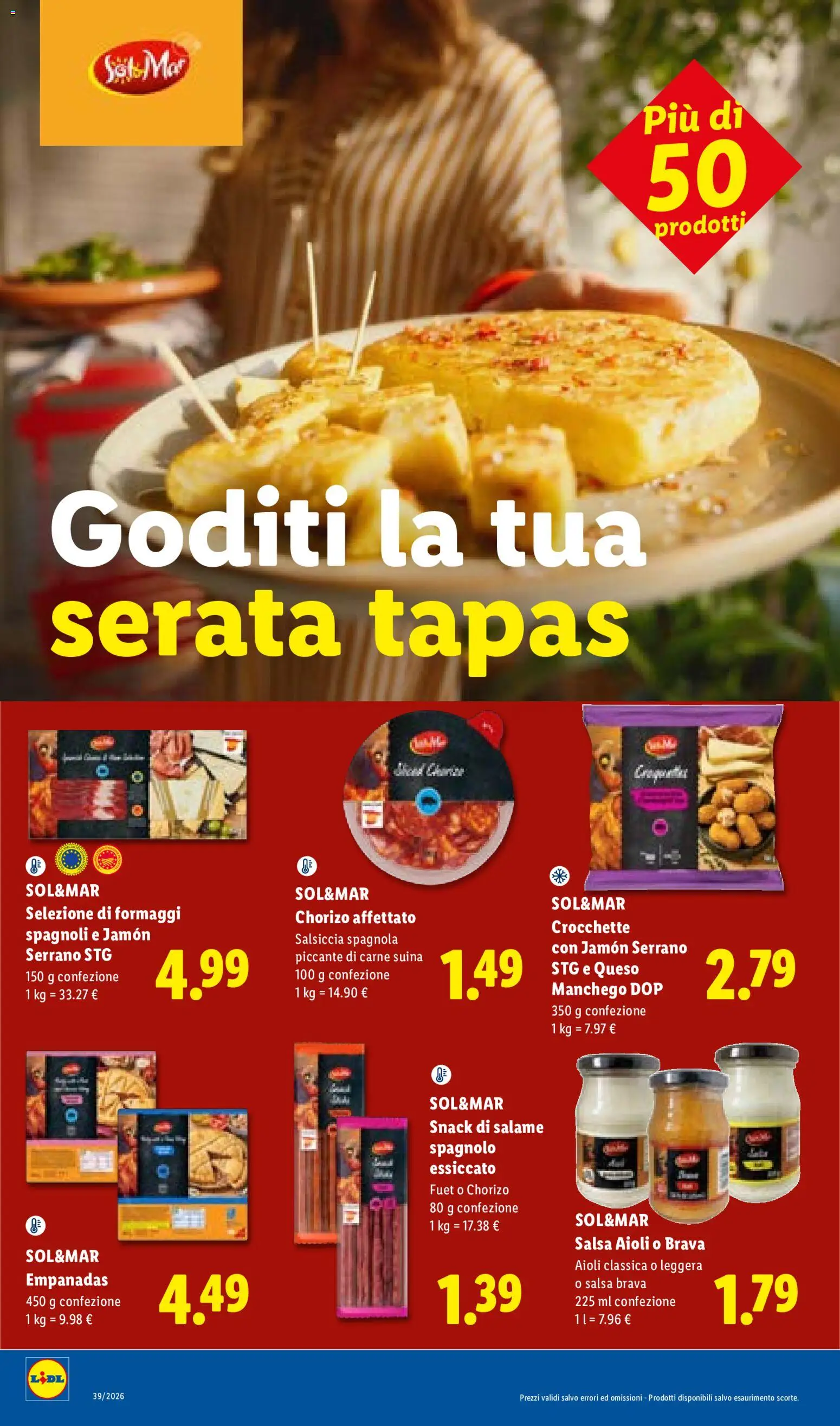 Volantino Lidl del 24/09/2026 | Pagina: 44 | Prodotti: Salame, Salsa, Salsiccia, Crocchette