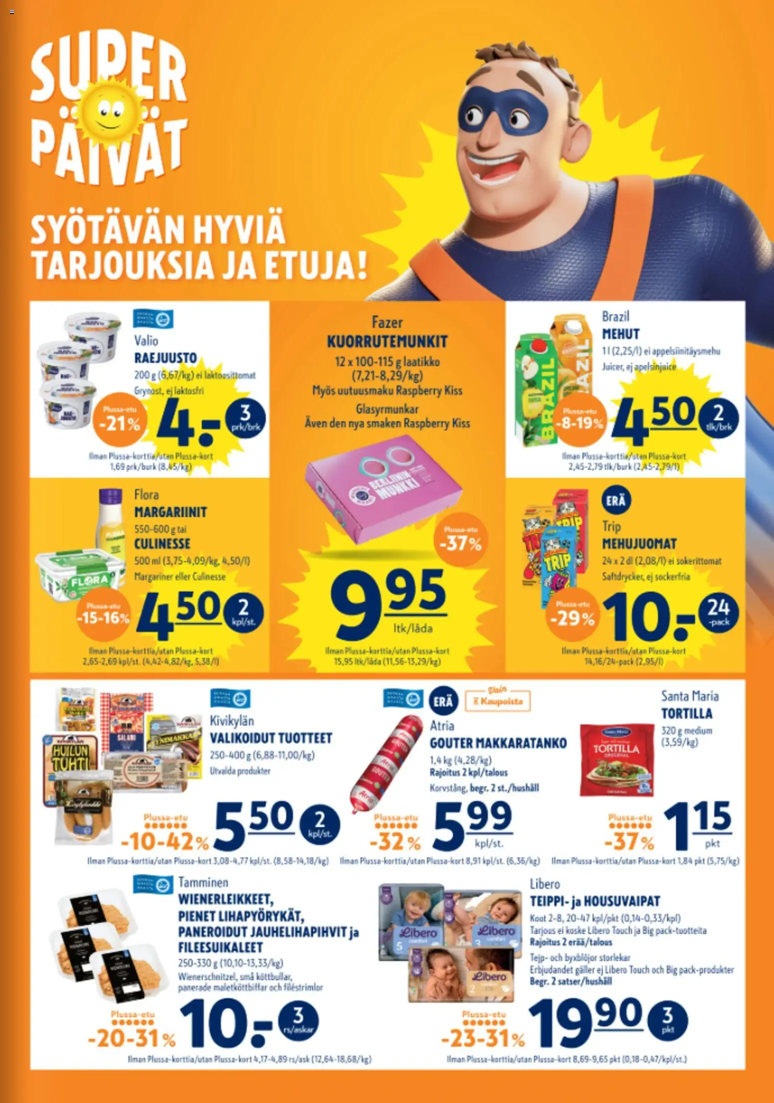 K-Supermarket - K-Ruoka – voimassa 28.05.2026 alkaen | Sivu: 3 | Tuotteet: Laatikko, Teippi, Raejuusto, Tortilla