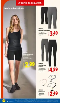 Pré-visualização ESMARA Leggings para Senhora, 95% Algodão, 5% elastano (LYCRA®), Tam. S ao XL válido de 29/06/2026 | Página: 14 | Produtos: Telemóvel, Calções, Leggings