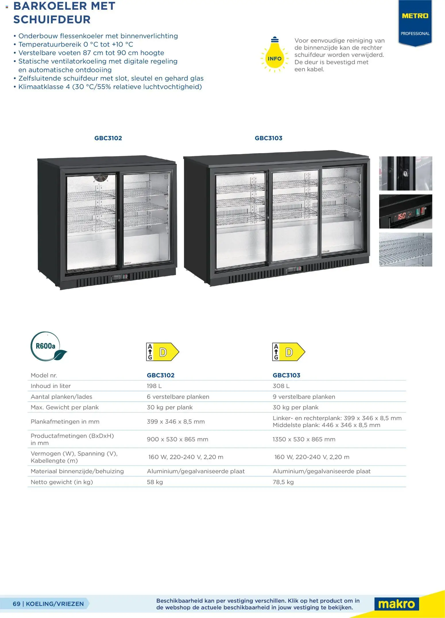 {H1} | Pagina: 69 | Producten: Kan, Gewicht, Planken, Glas