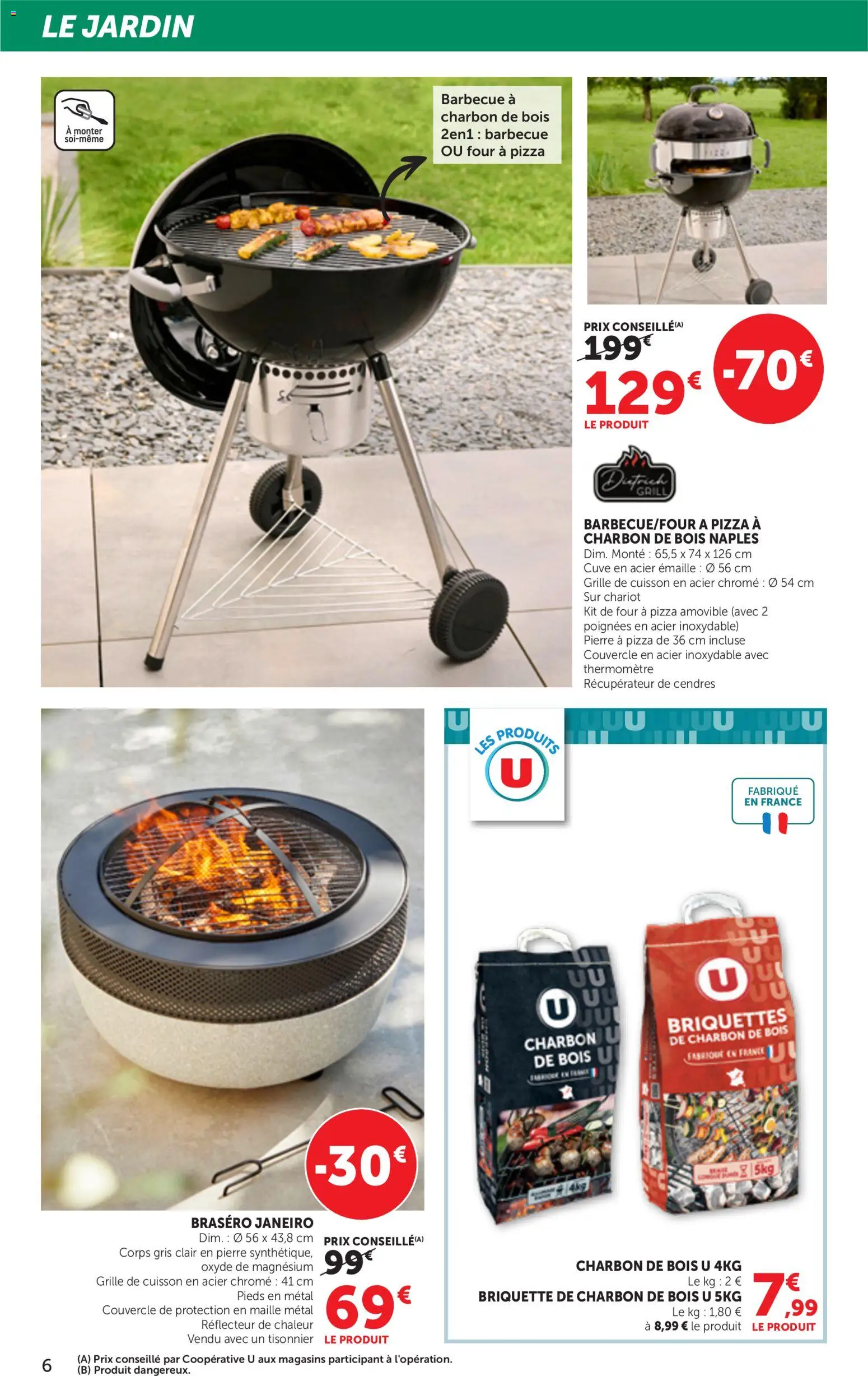 {H1} | Page: 6 | Produits: Brasero, Barbecue, Poignées, Pizza