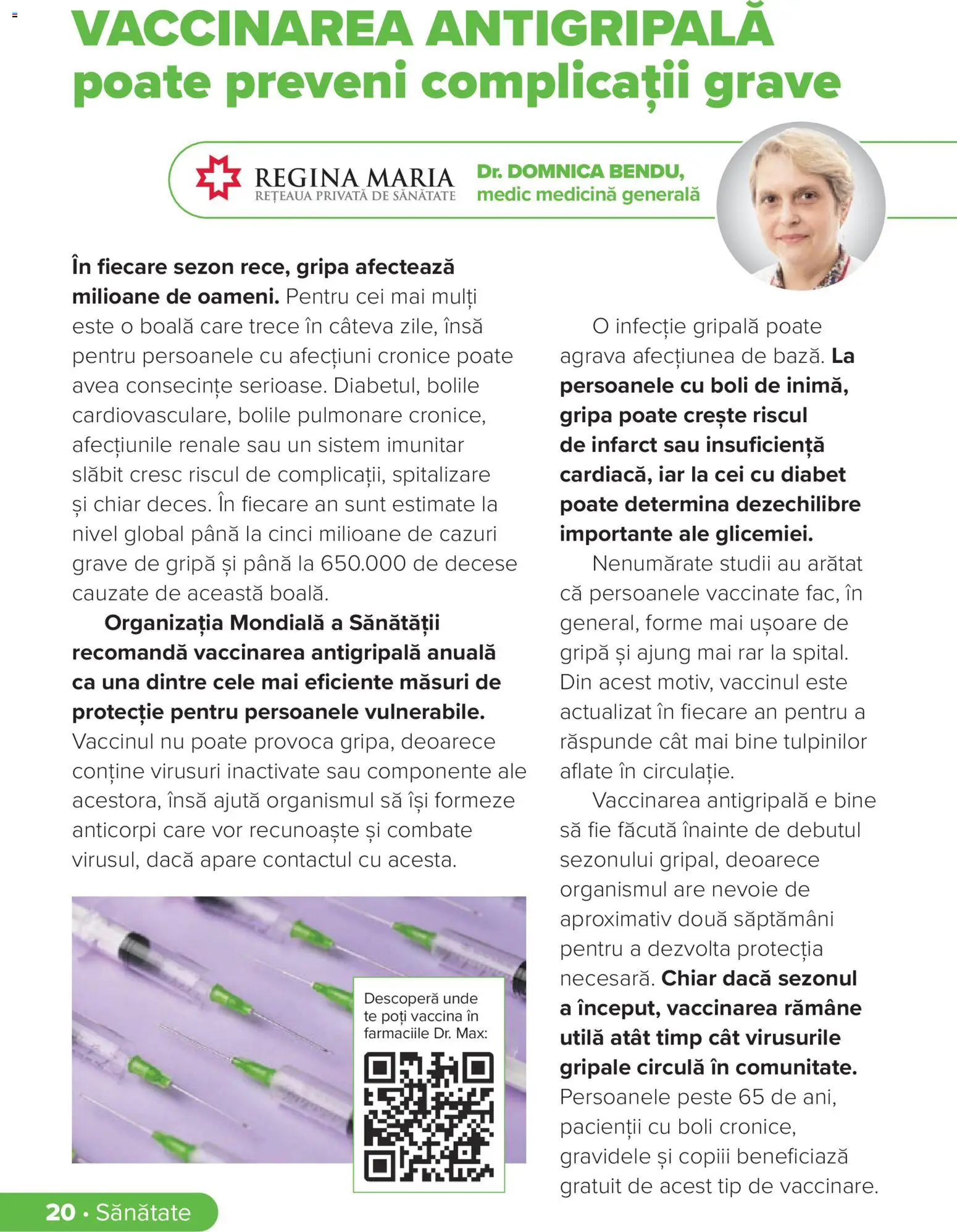 Noul catalog Dr.Max – valabil de la 01.09.2026 | Pagină: 20 | Produse: Regina, Pește, Tip