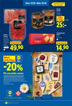 Lidl erbjudanden - Förhandsvisning av reklamblad från butik Lidl aktuell från 15.06.2026 | Sida: 26 | Produkter: Getost, Ost, Salami