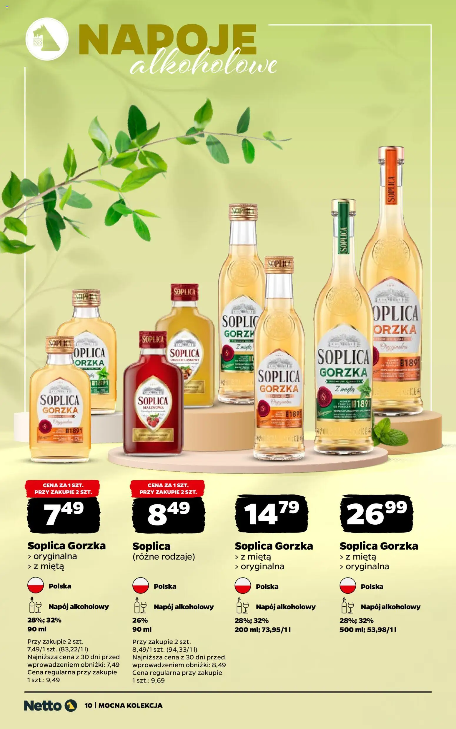 Netto gazetka - Alkohole mocne od 11.05.2026 | Strona: 10 | Produkty: Napoje, Mięta