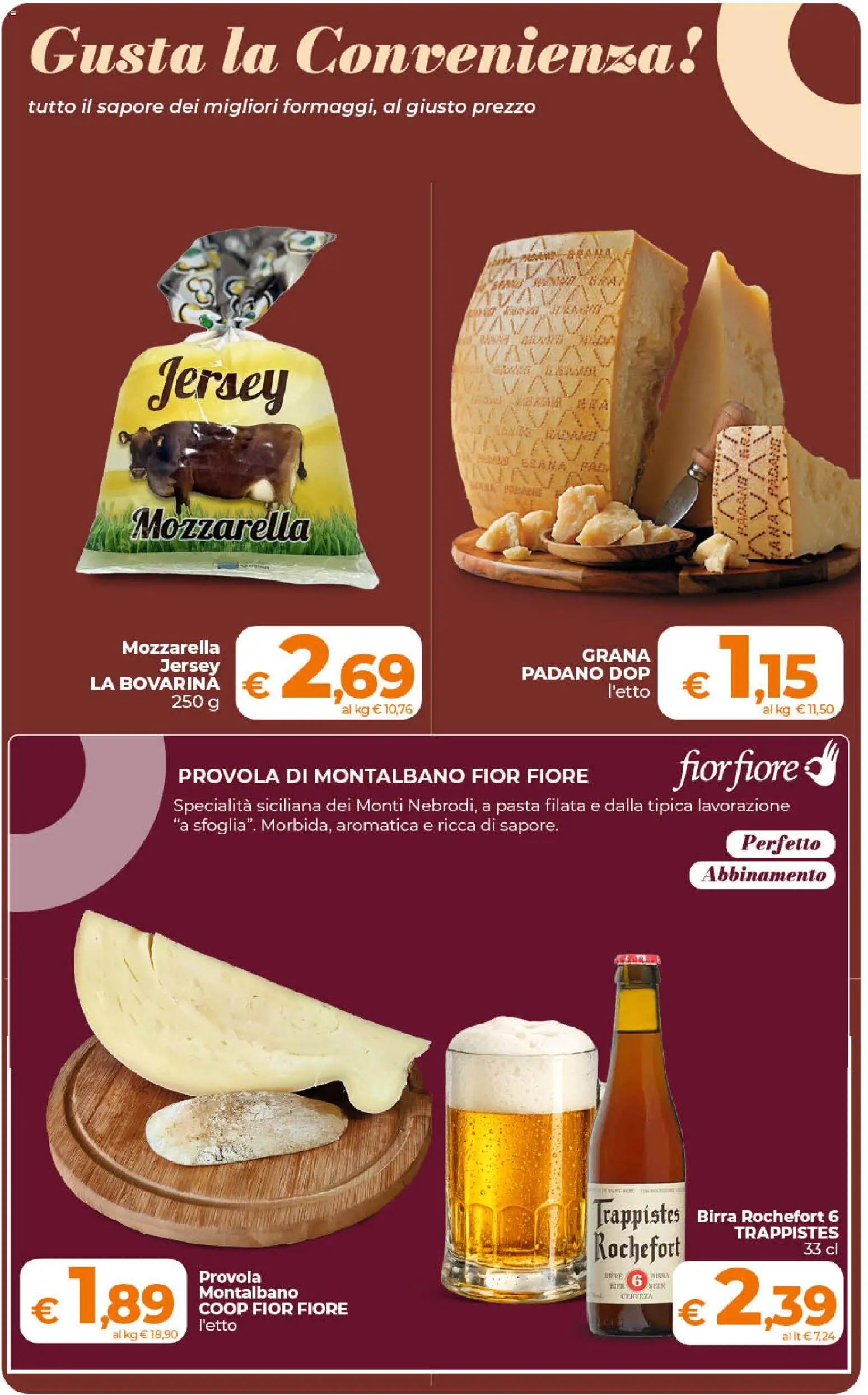 Volantino Ipercoop del 01/09/2026 | Pagina: 17 | Prodotti: Birra, Mozzarella, Pasta, Provola