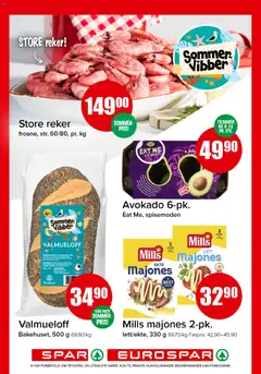 Forhåndsvisning av Mills majones 2-pk., lett/ekte, 330 g gyldig fra 18.05.2026 | Side: 9 | Produkter: Avokado, Павільйон, Majones, Reker