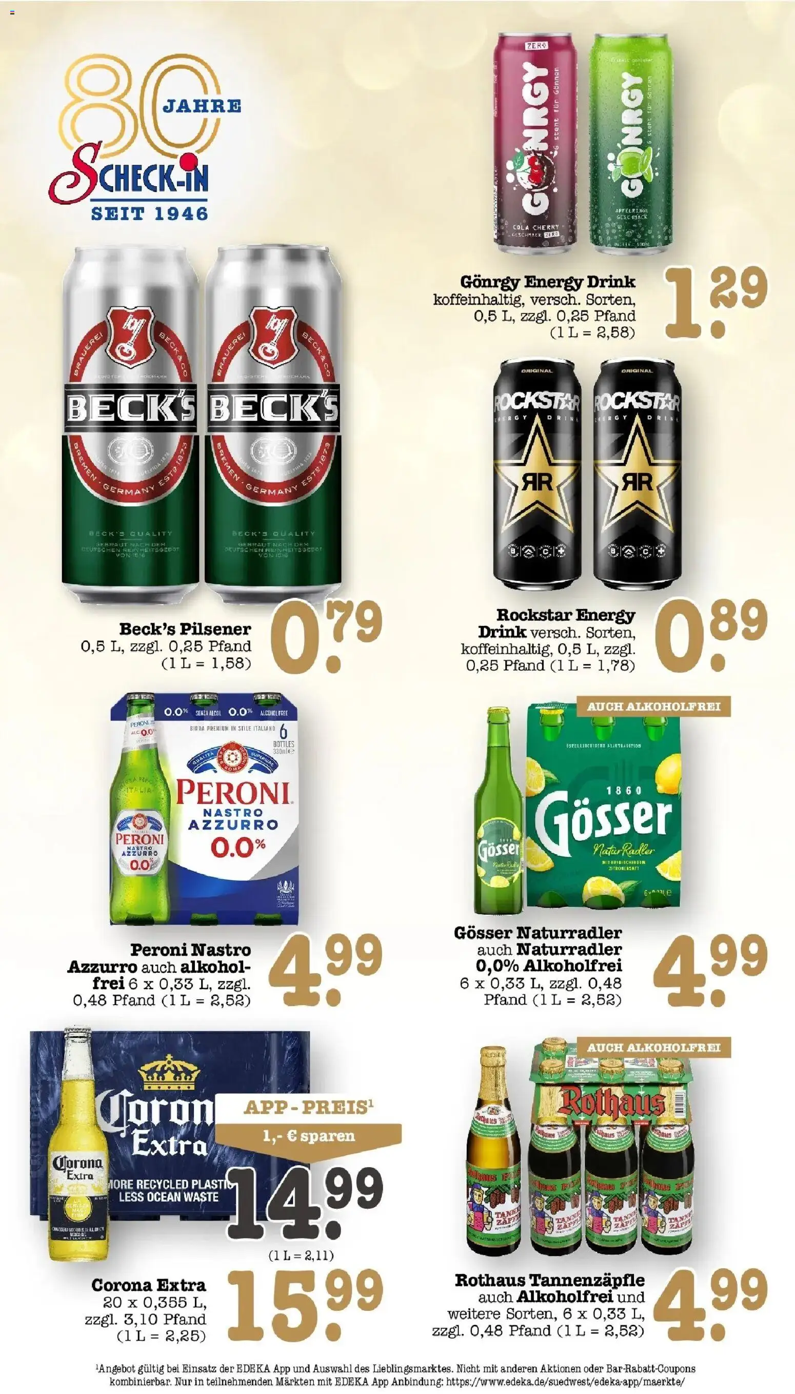 Edeka Prospekt Wörth Am Rhein (ab 14.09.2026) » Angebote Online | Seite: 48 | Produkte: Rockstar energy, Cola, Rockstar, Radler