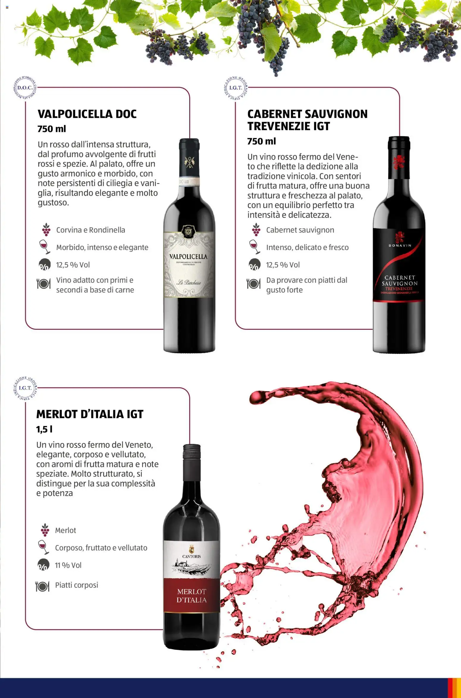 Volantino Aldi del 12/01/2026 | Pagina: 21 | Prodotti: Piatti, Vino, Carne, Profumo