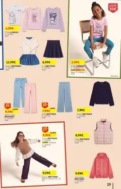Pré-visualização Auchan - Folheto Escolar  Têxtil Criança válido de 04/09/2026 | Página: 19 | Produtos: Vestido, Casaco, Camisola, Colete