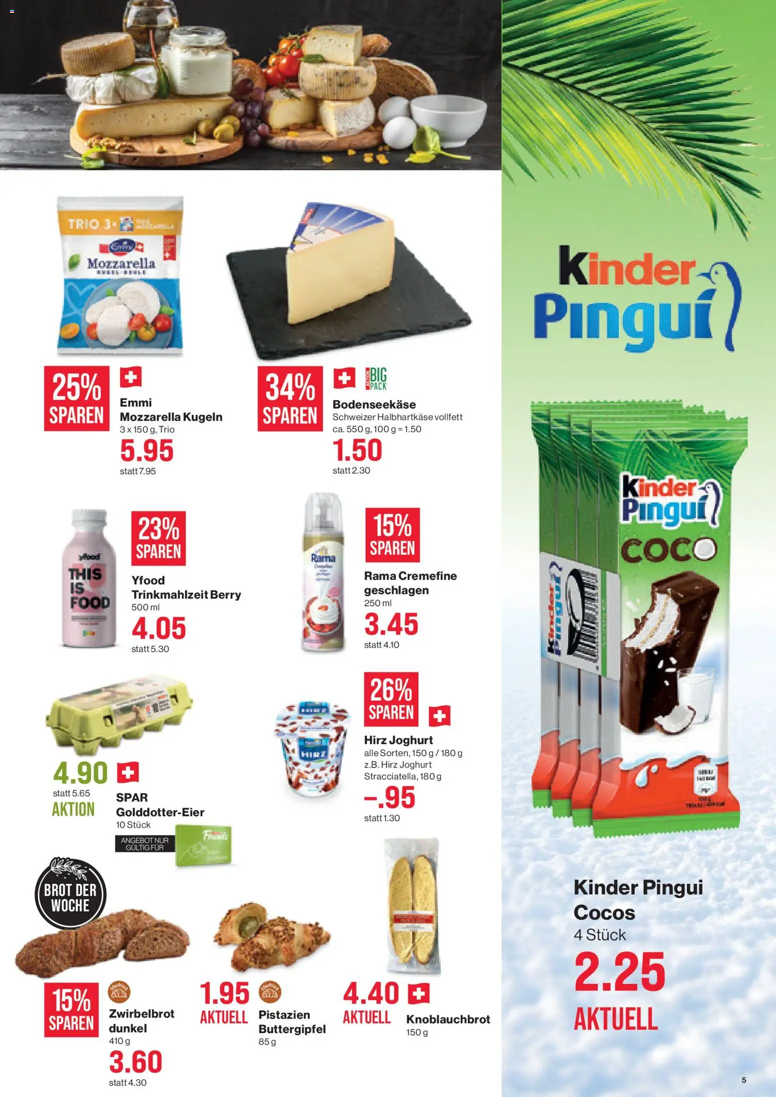 SPAR aktionen – gültig ab 20.08.2026 | Seite: 5 | Produkte: Joghurt, Brot