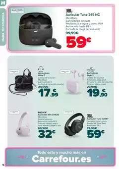 Vista previa Carrefour Dia de la Madre válido desde el 23.04.2026 | Página: 16 | Productos: Polvo, Auriculares, Micrófono