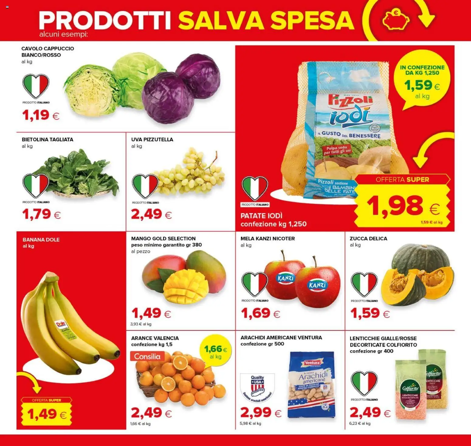 Volantino Oasi del 08/10/2026 | Pagina: 4 | Prodotti: Mango, Zucca, Cappuccio, Cavolo cappuccio
