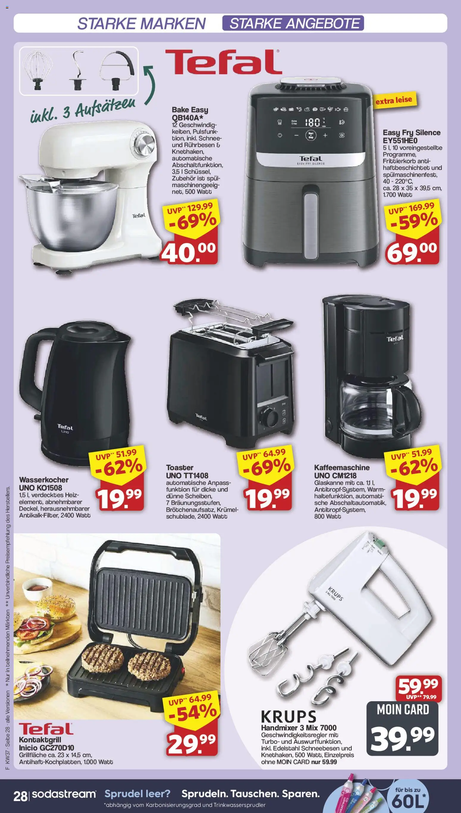 Famila Nordwest Prospekt – gültig ab 07.09.2026 | Seite: 30 | Produkte: Krups, Wasserkocher, Toaster, Handmixer