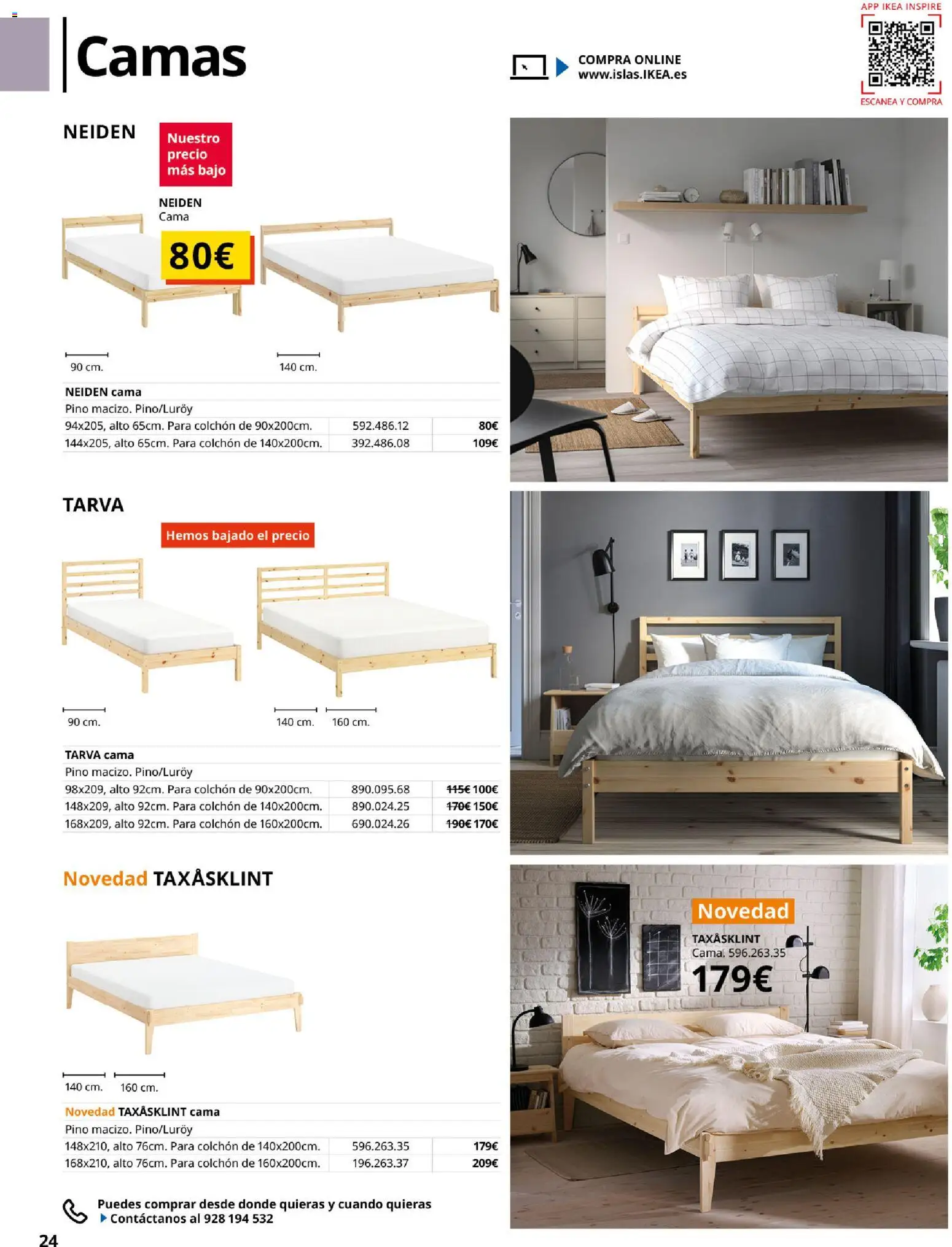 IKEA - Muebles para el dormitorio │ válido desde el 01/09/2026 | Página: 24 | Productos: Colchon, Cama
