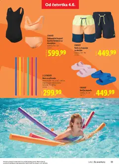 CRIVIT Jednodelni kupaći kostim ili bikini za devojčice, Kupaći kostim ili bikini za devojčice. Veličine: 134-164 - pregled Lidl kataloga - važi od 28.05.2026 | Strana: 33 | Proizvode: Papuče, Kupaći kostim