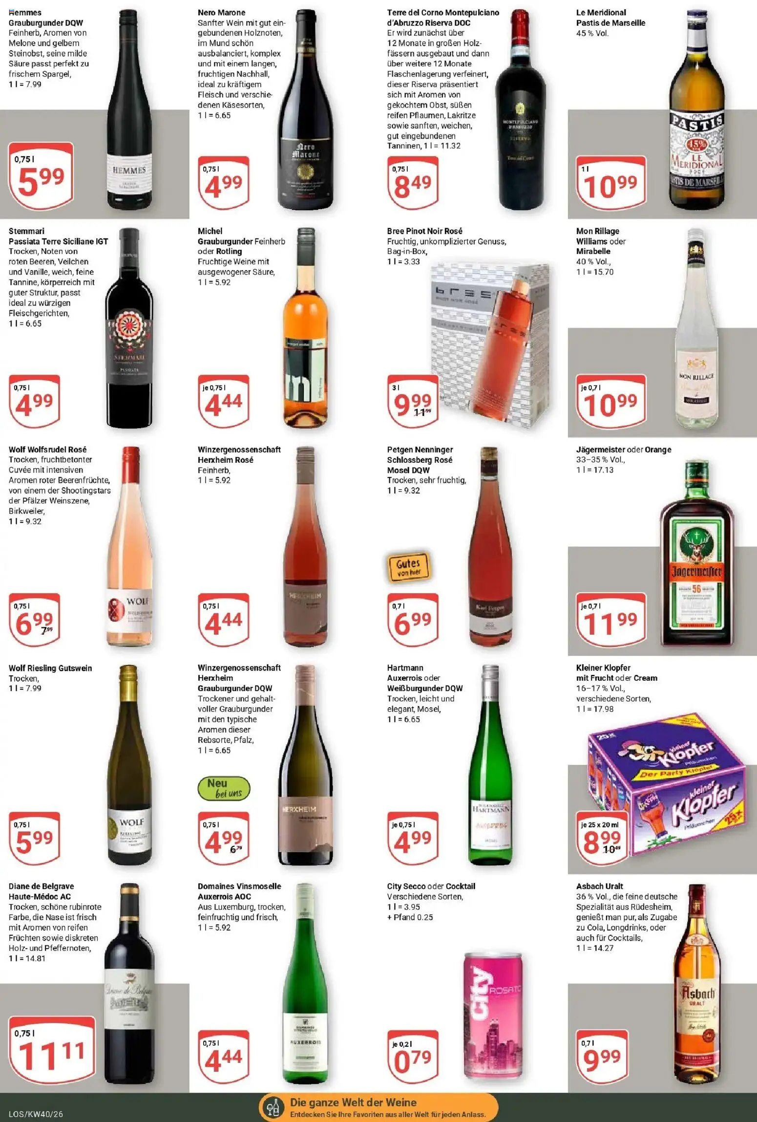 Globus Prospekt Losheim Am See – gültig ab 28.09.2026 | Seite: 19 | Produkte: Bree, Jägermeister, Melone, Asbach
