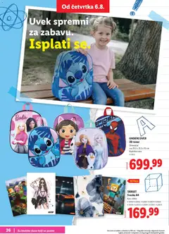 Lidl katalog Spremni pre prvog zvona - pregled Lidl kataloga - važi od 30.07.2026 | Strana: 26