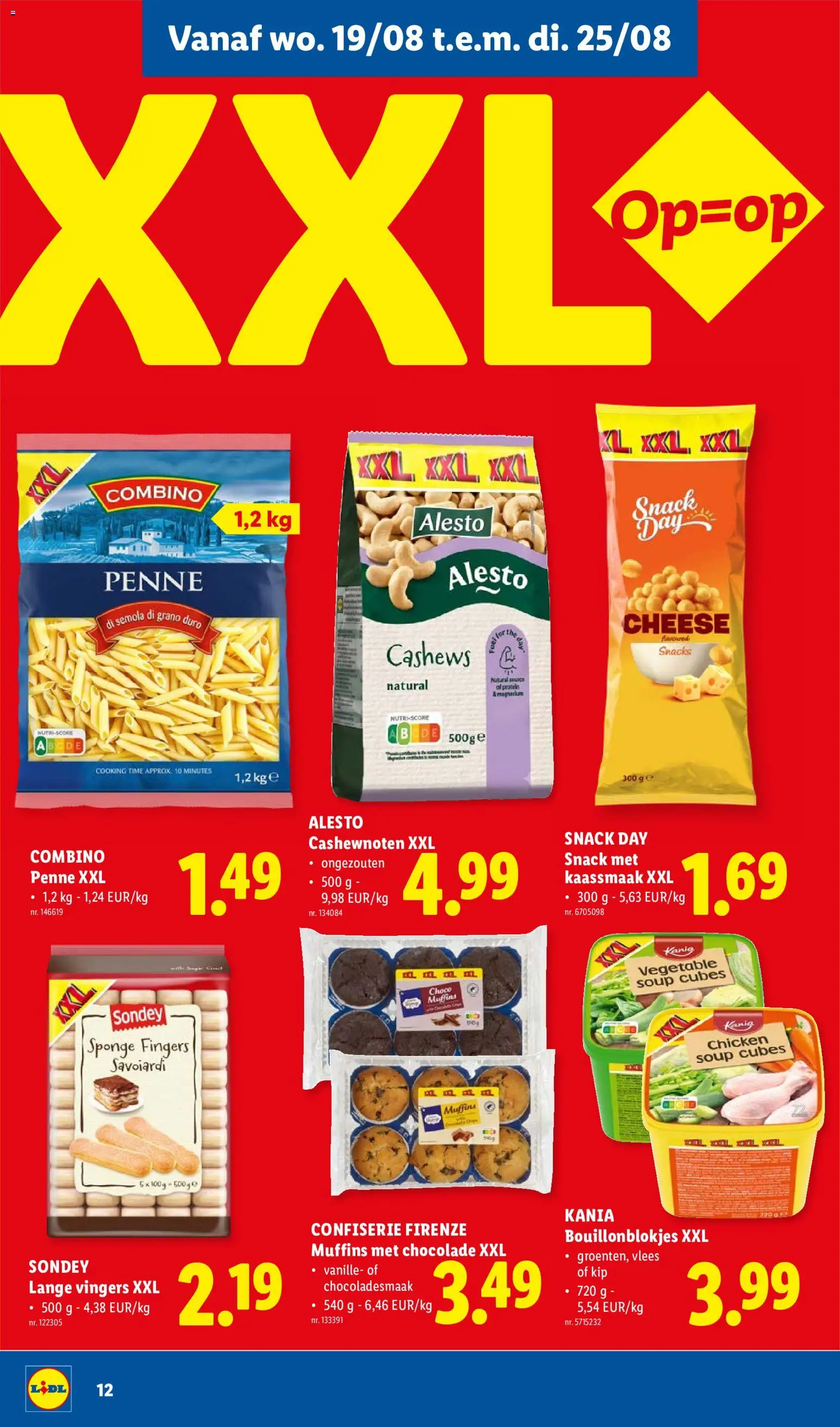 {H1} | Pagina: 12 | Producten: Vanille, Bouillon, Cashews, Kip