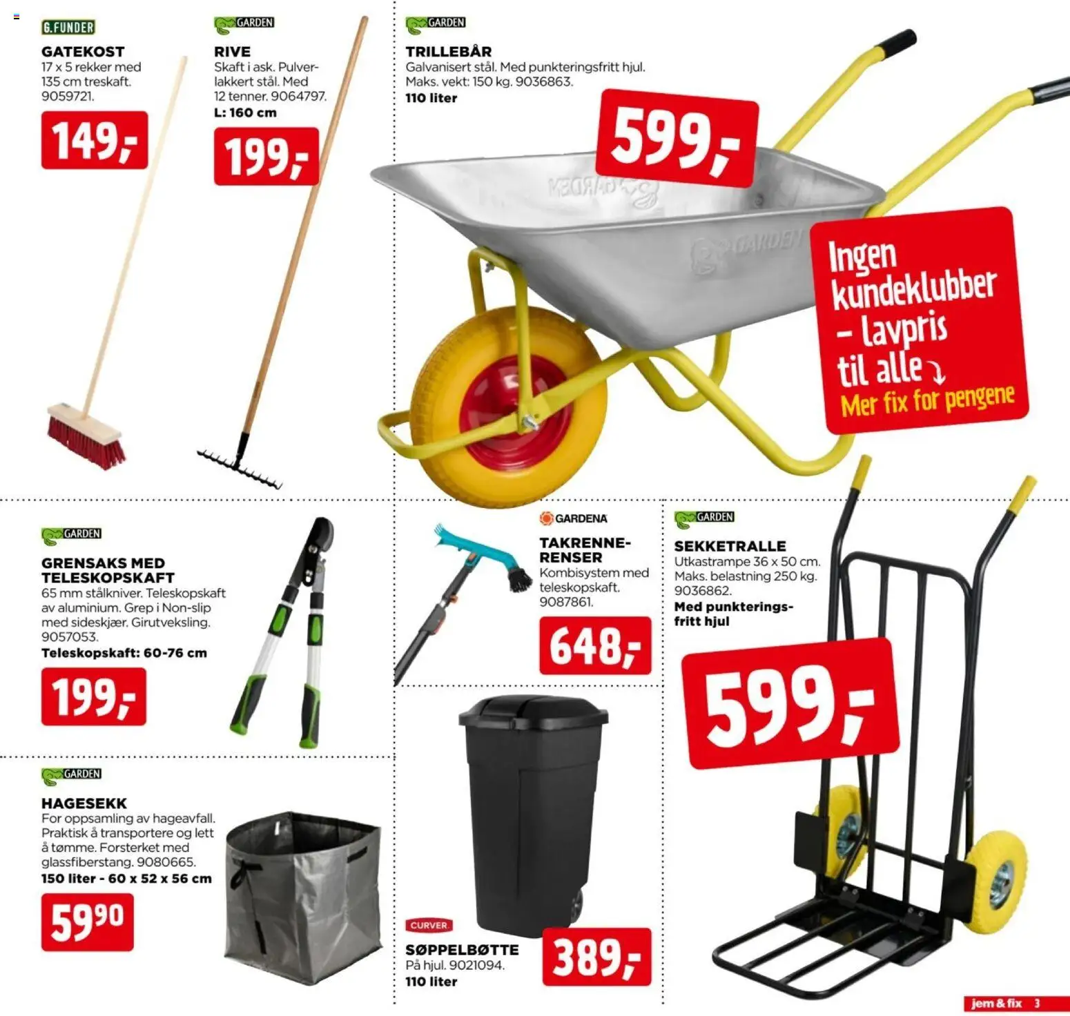 {H1} | Side: 3 | Produkter: Vekt, Søppelbøtte