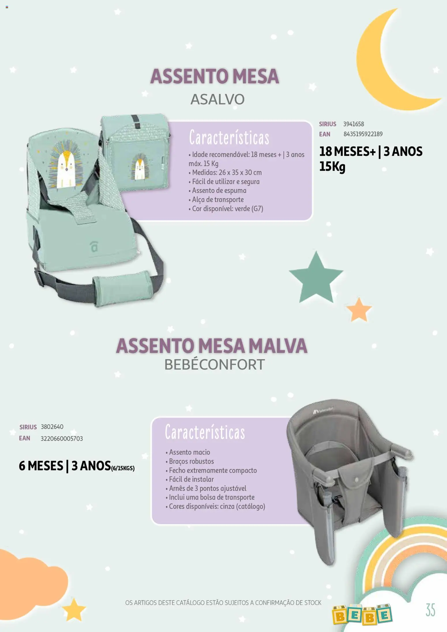 Auchan - Catálogo Puericultura │ válido de 13/01/2026 | Página: 35 | Produtos: Bolsa, Mesa