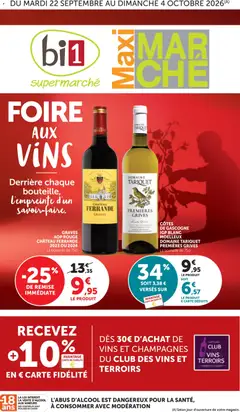 bi1 - Prévisualisation de bi1 Foire aux vins Maxi marché valide à partir de 22/09/2026