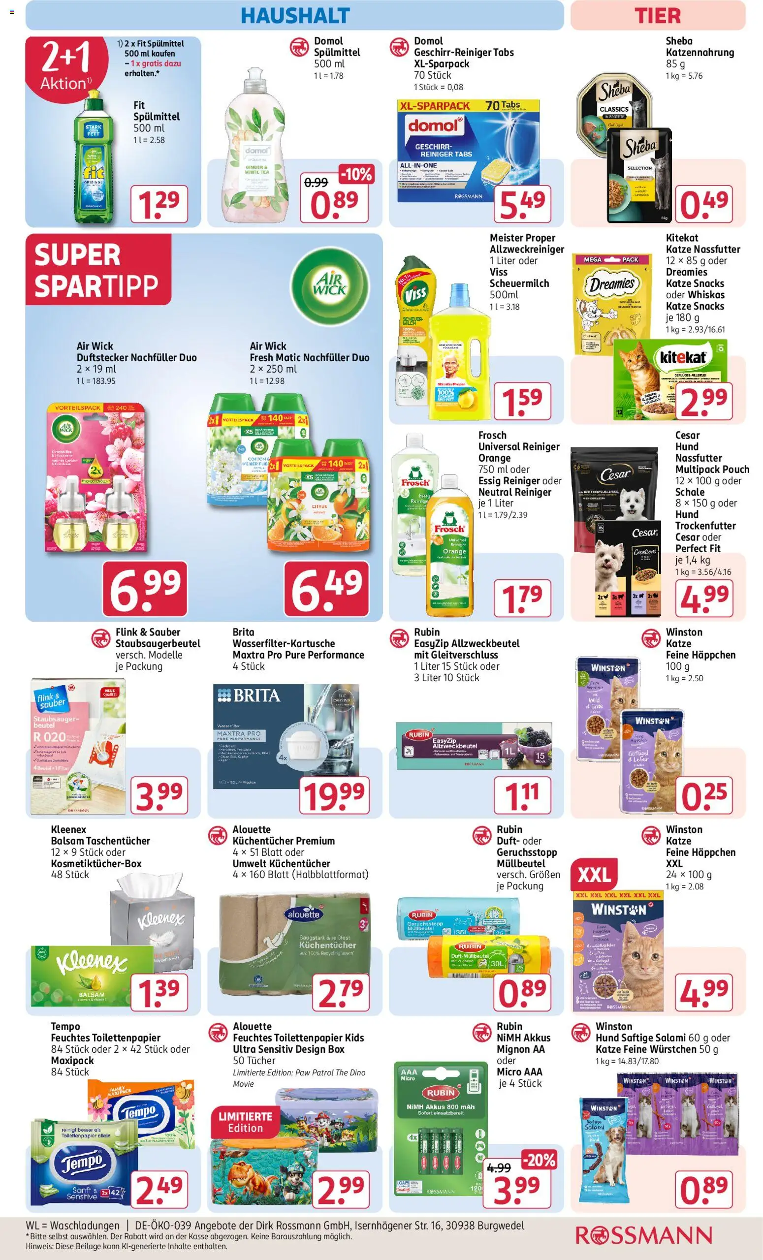 Rossmann Prospekt – gültig ab 10.08.2026 | Seite: 20 | Produkte: Box, Duft, Himbeere, Feuchtes Toilettenpapier