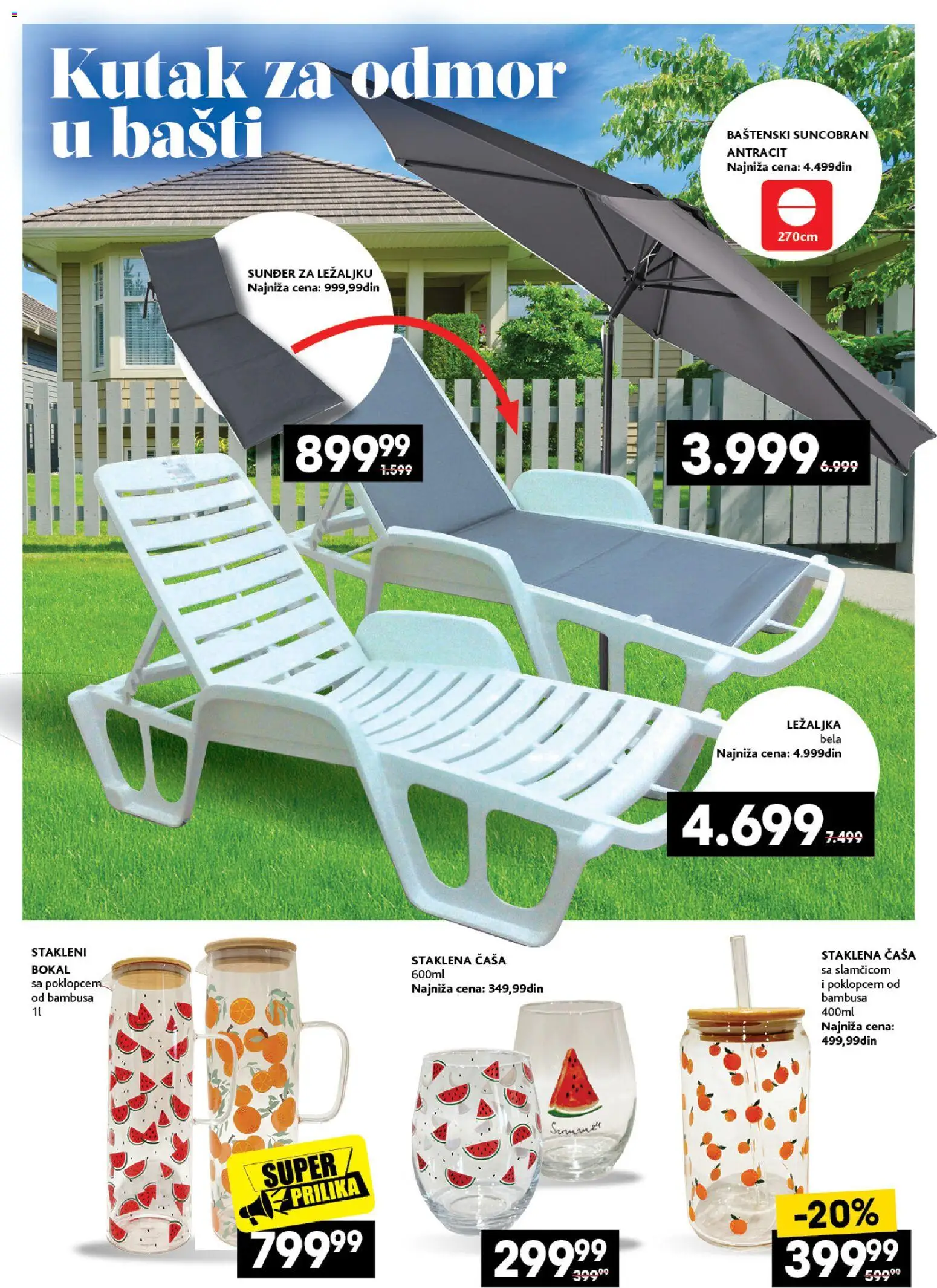 Idea katalog - važi od 02.07.2026 | Strana: 28 | Proizvode: Ležaljka, Suncobran