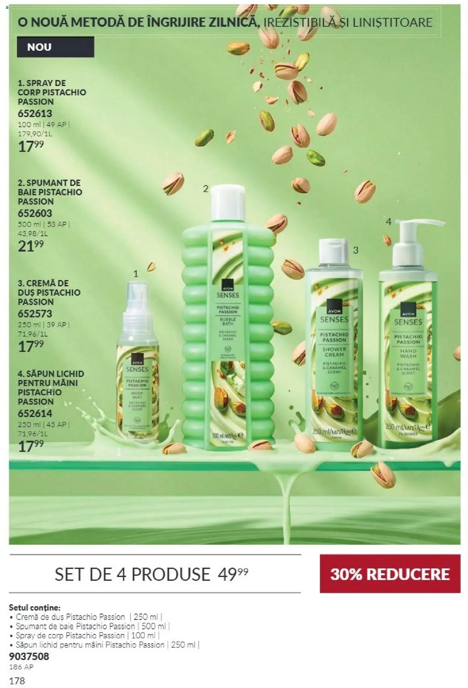 Noul catalog Avon – valabil de la 01.10.2026 | Pagină: 178 | Produse: Duș, Cremă, Săpun, Săpun lichid
