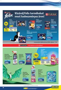 Metro Márkák katalógus 2026/07 - amely érvényes a következő dátumtól: 2026.07.01. | Oldal: 25 | Termékek: Coccolino, Macskaeledel, Öblítő, Fürdőszoba