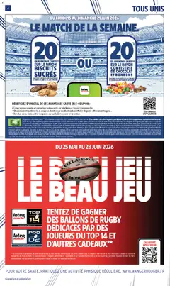 Intermarché - Prévisualisation de CONFISERIE DE CHOCOLAT ET BONBONS, 20% en avantage carte sur le rayon confiserie de chocolat et bonbons valide à partir de 16.06.2026 | Page: 4 | Produits: Chocolat, Bonbons, Biscuits