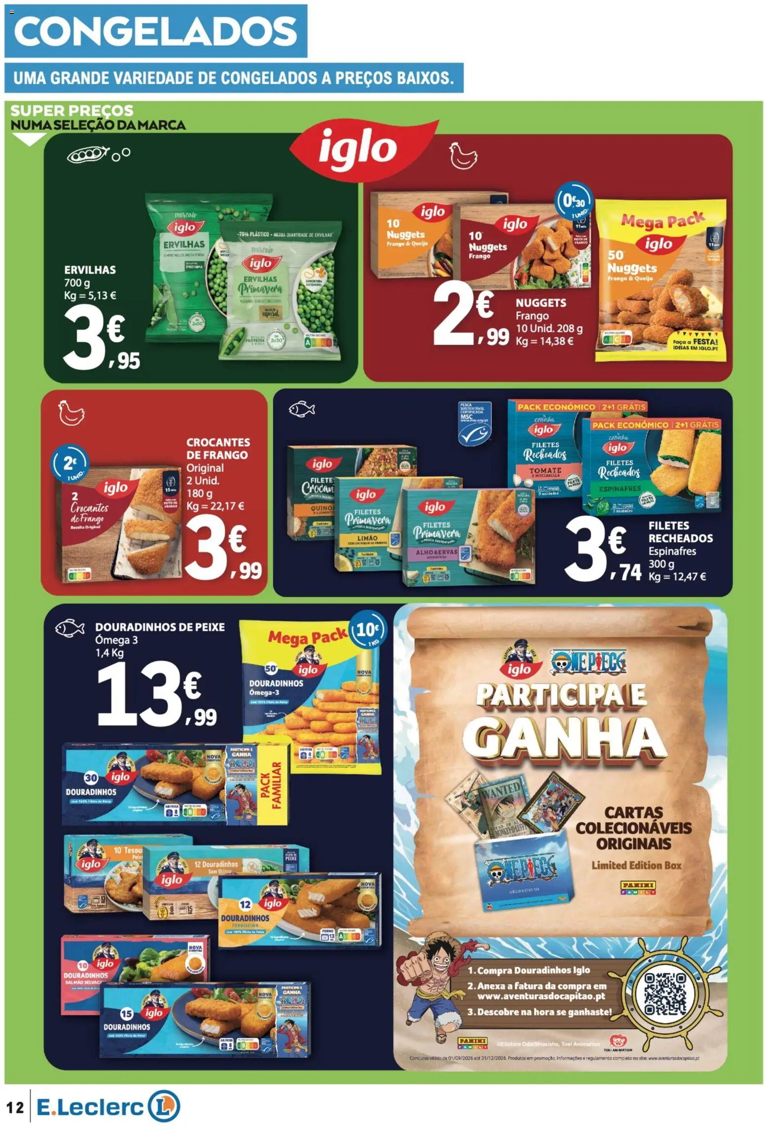 E.Leclerc folheto │ válido de 10/09/2026 | Página: 12 | Produtos: Frango, Queijo, Peixe, Tomate