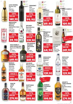 Náhled letáku BACARDI Rum/Lihovina, 35%/37,5% různé druhy 0,7 l láhev od 03.06.2026 | Strana: 39 | Produkty: Rondel, Diplomatico rum, Tonic, Božkov Peprmint