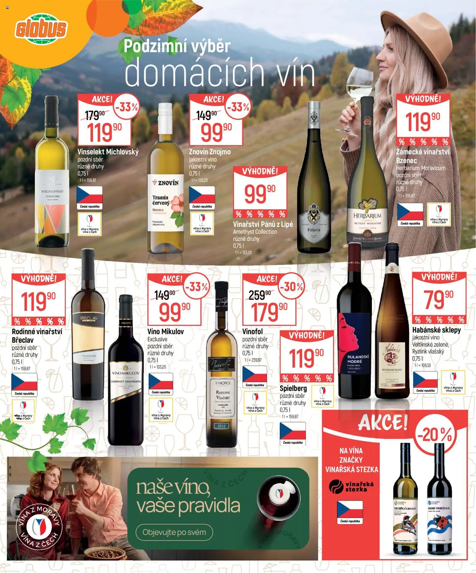 Globus leták - Nápoje od 23.09.2026 | Strana: 2 | Produkty: Globus, Víno, Habánské sklepy, Cabernet Sauvignon