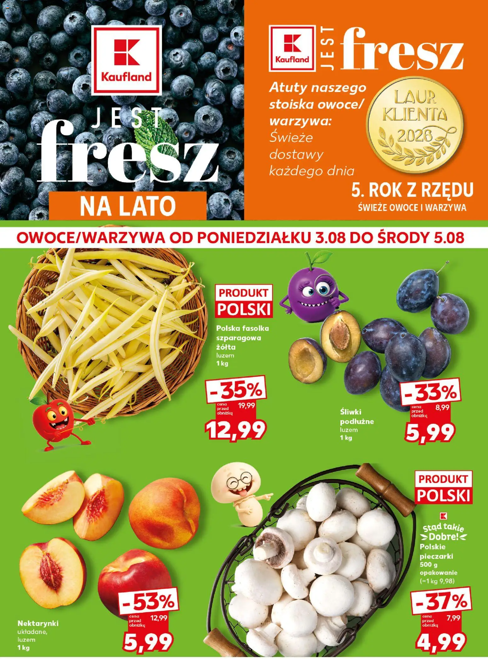 Kaufland Polsko leták - Mocny start od 03.08.2026 | Strana: 2