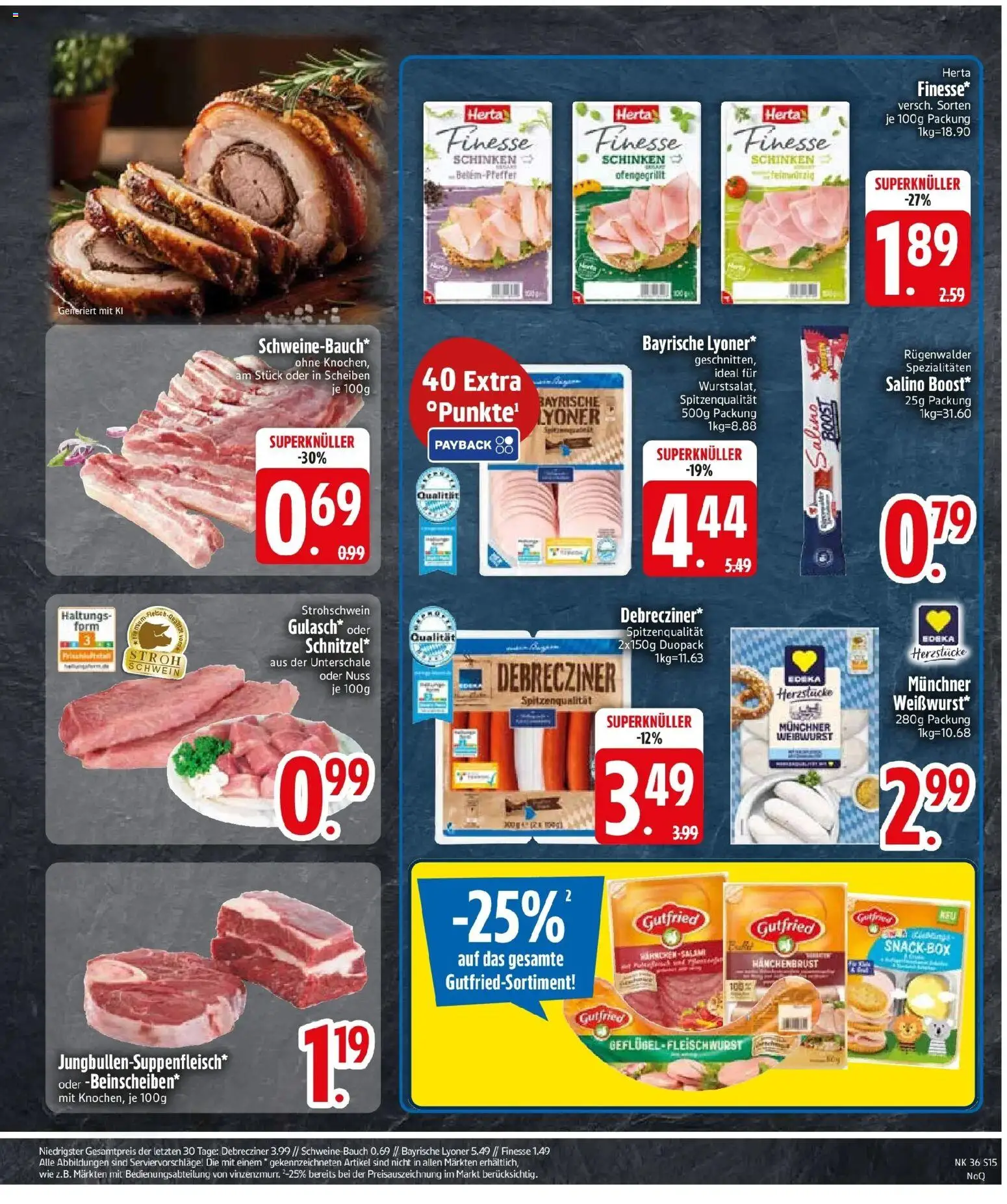 Edeka Prospekt Monheim (ab 31.08.2026) » Angebote Online | Seite: 17 | Produkte: Spezialitäten, Schinken