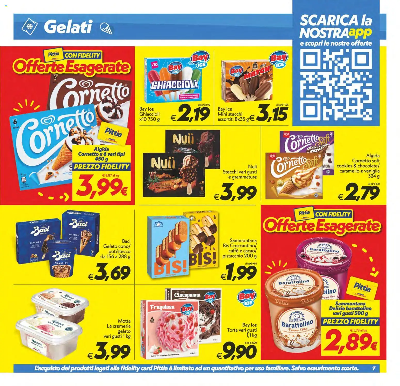 Volantino SuperConveniente del 09.06.2026 | Pagina: 7 | Prodotti: Ghiaccioli, Cornetto, Panna, Latte