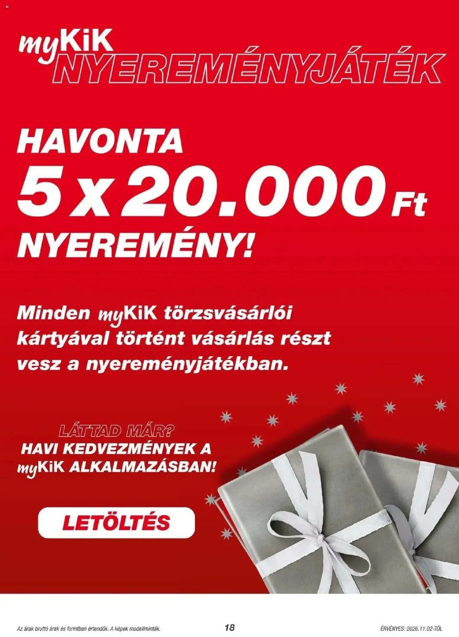 Kik aktuális akciós újság - 2026.10.30. -tól/töl > akció, lapozható szórólap 🛍️ | Oldal: 18