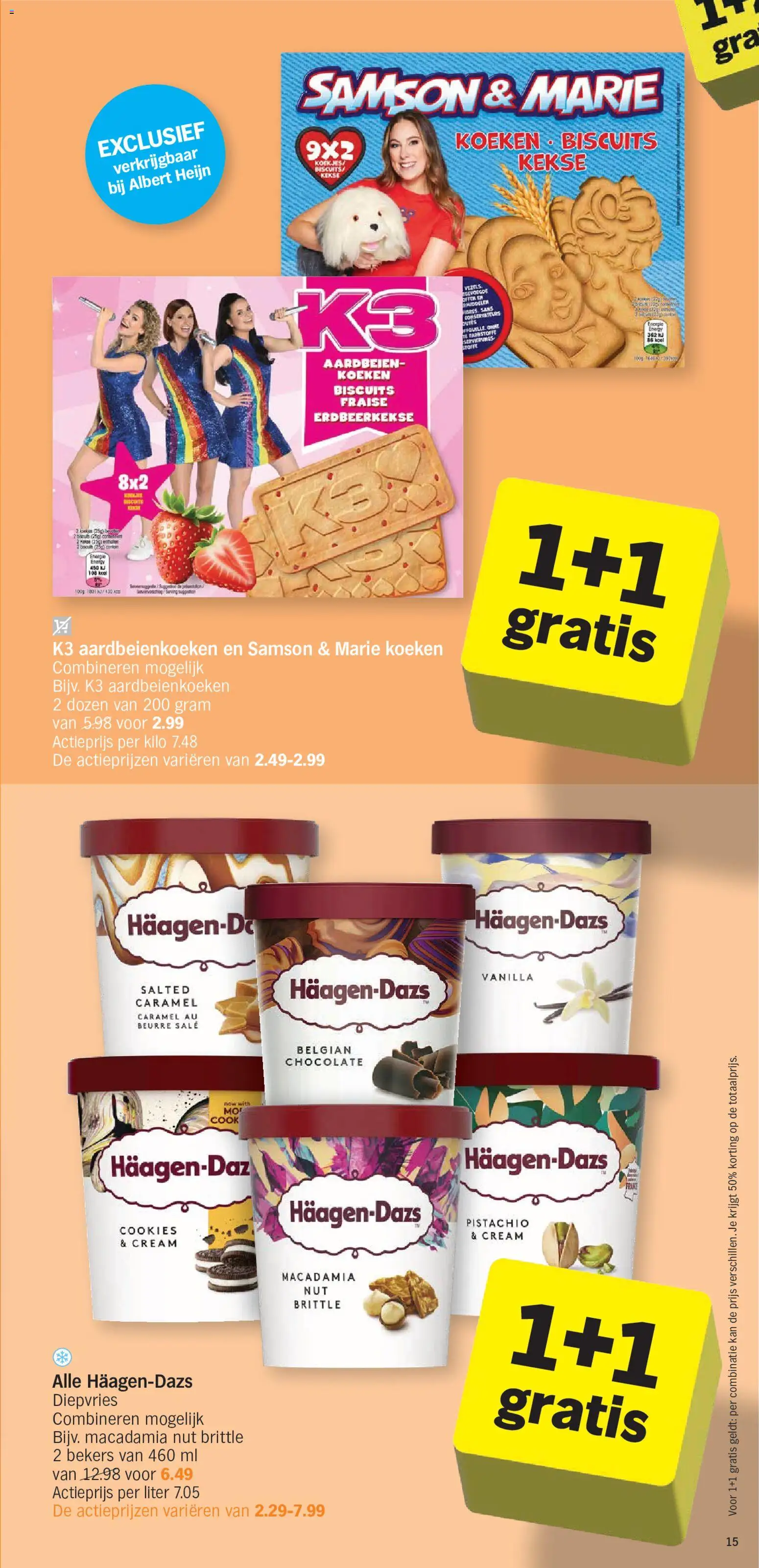 {H1} | Pagina: 15 | Producten: Aardbeien, Koekjes, Kan
