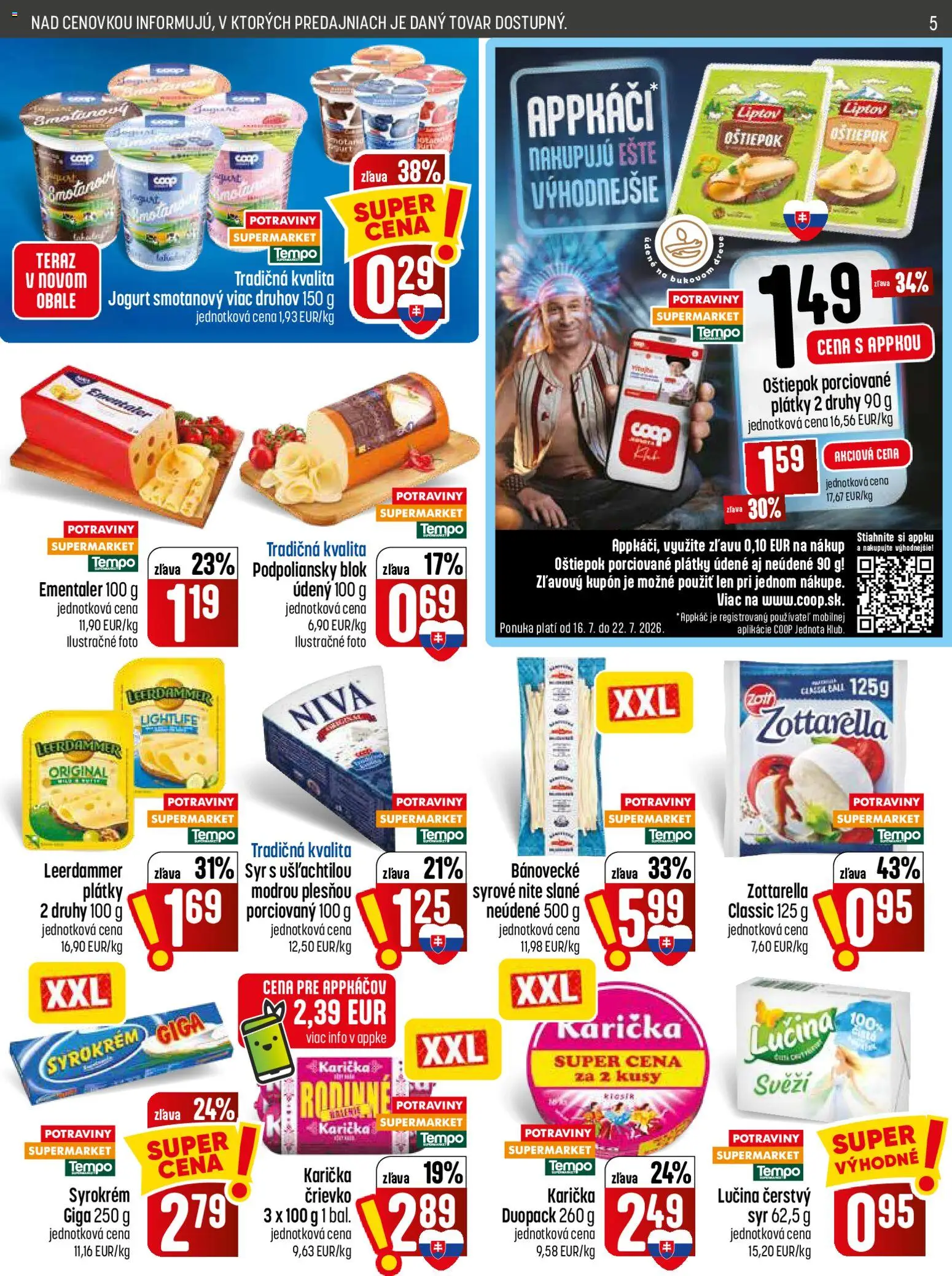 Nové COOP Jednota akcie – leták je platný od 16.07.2026 | Strana: 5