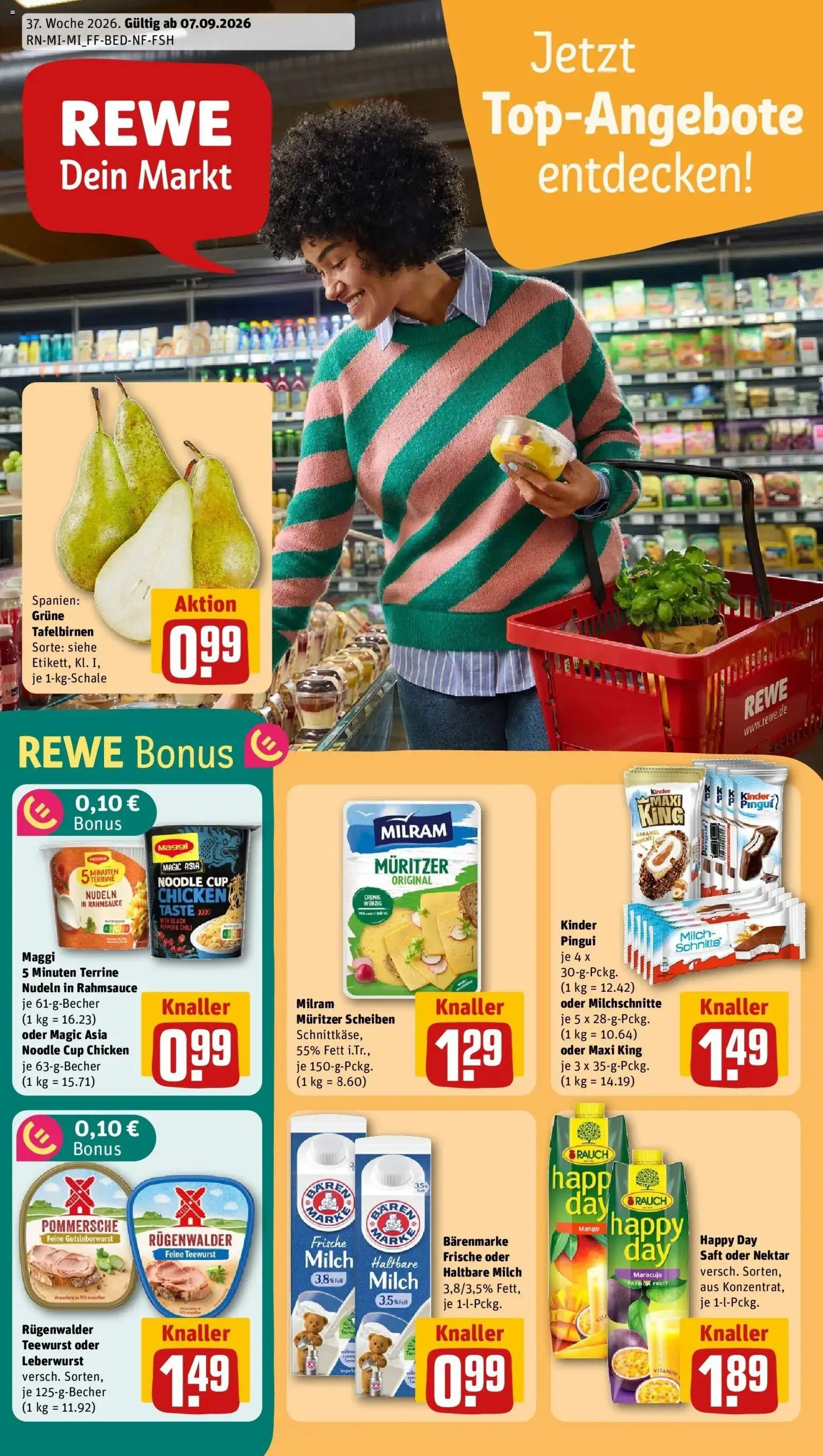 REWE Prospekt ab 07.09.2026 zum Blättern » Angebote | Seite: 1