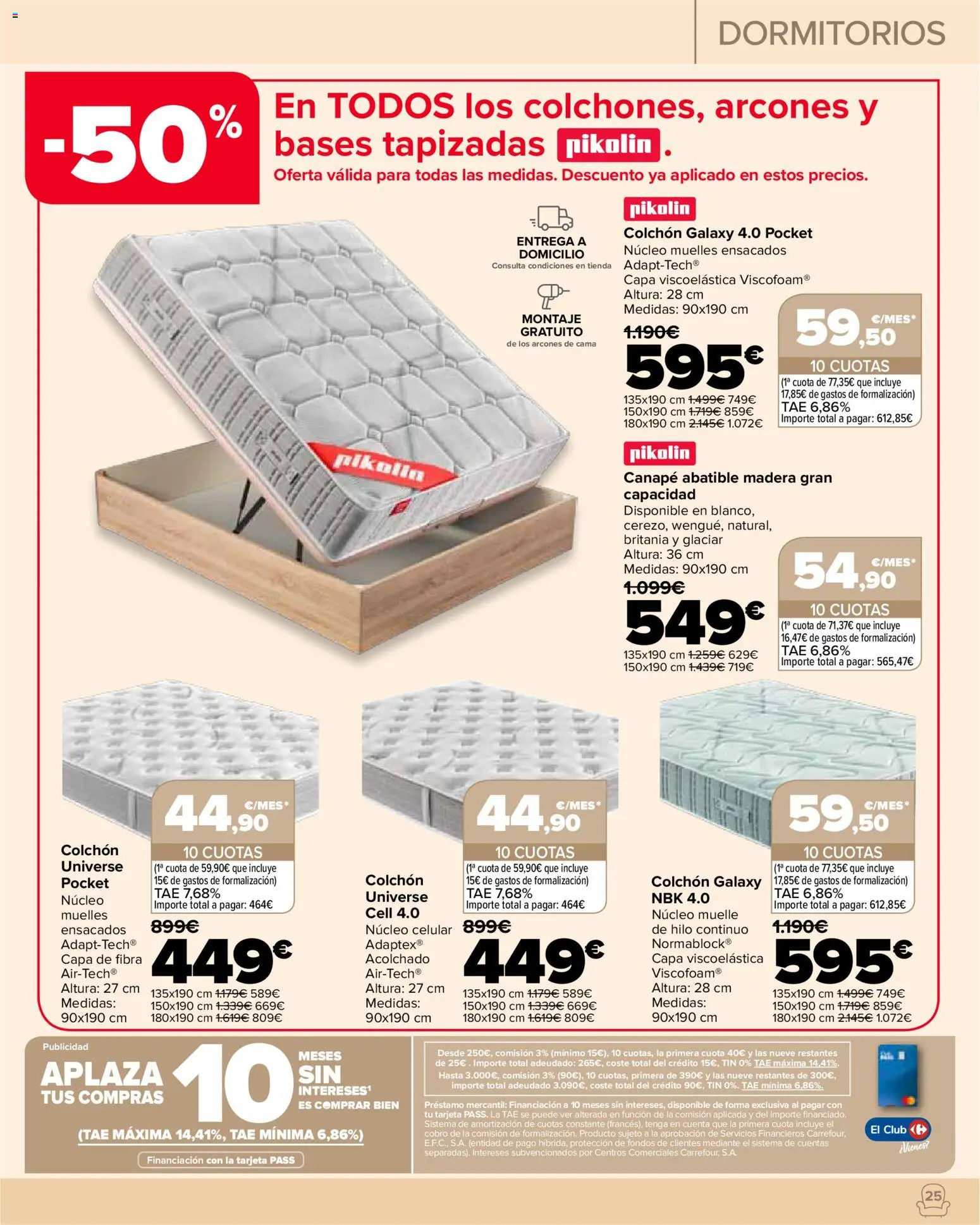 Carrefour Hogar │ válido desde el 22/09/2026 | Página: 25 | Productos: Colchon, Cama