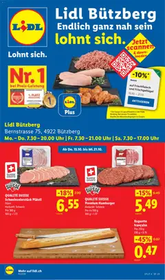 Lidl aktionen Bützberg Neueröffnung ab 15.10.2026 gültig