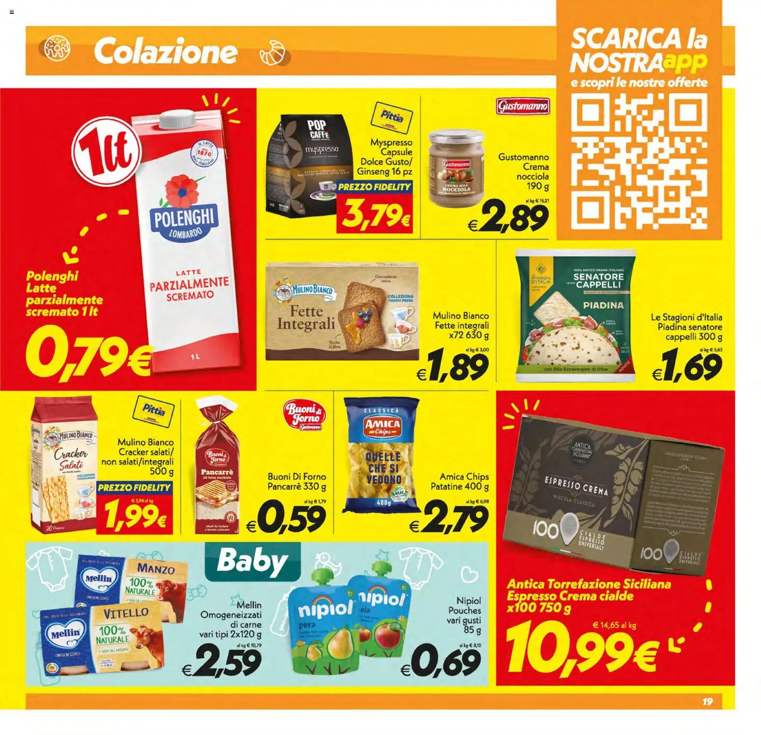 Volantino SuperConveniente del 30/06/2026 | Pagina: 19 | Prodotti: Caffè, Latte, Olio, Vitello