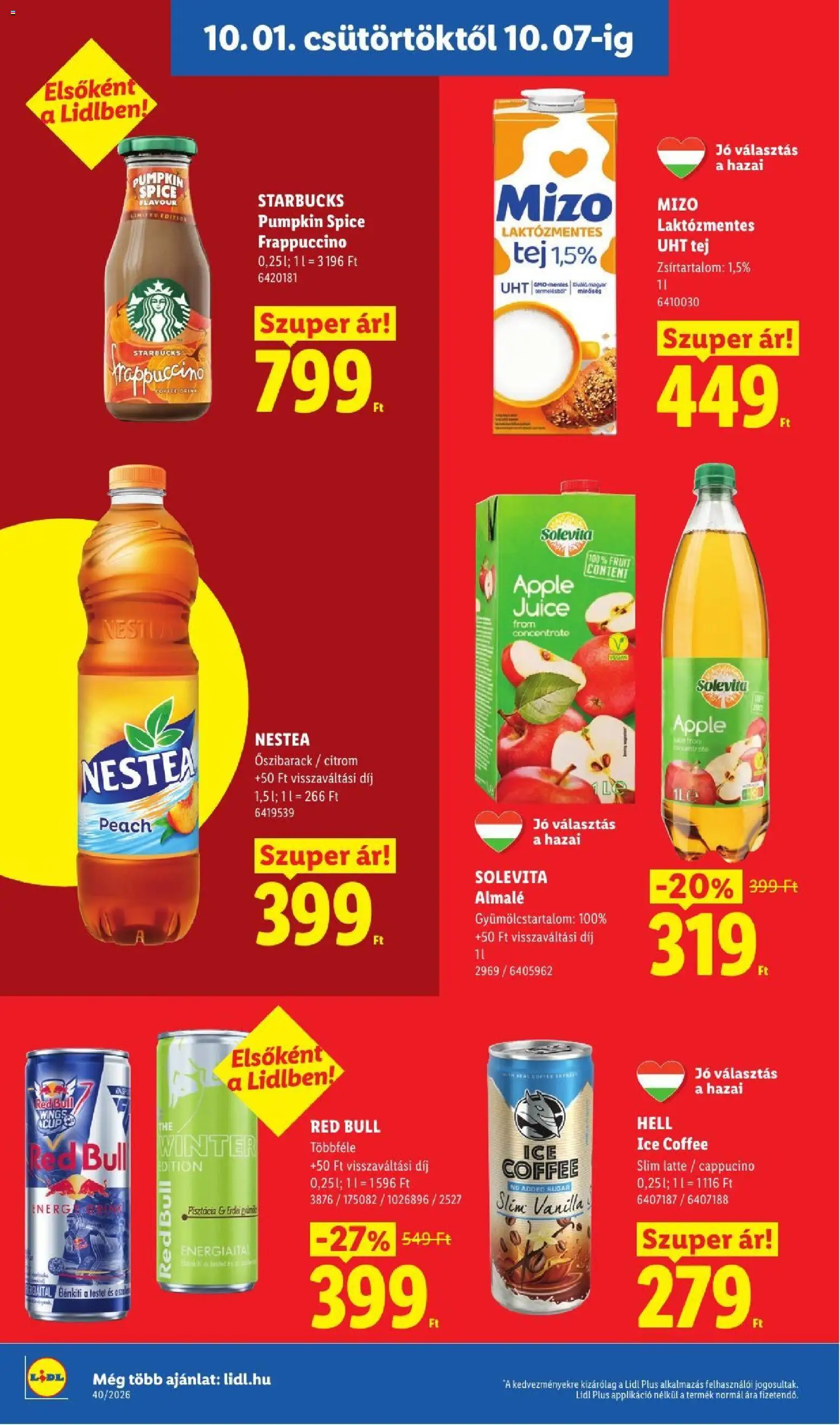 Lidl akciós ujság - amely érvényes a következő dátumtól: 2026.10.01. | Oldal: 16